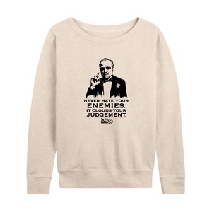 Women's - The Godfather - 50th Anniversary Edition Lightweight French Terry Wide Neck Long Sleeve Shirt - 1 of 4