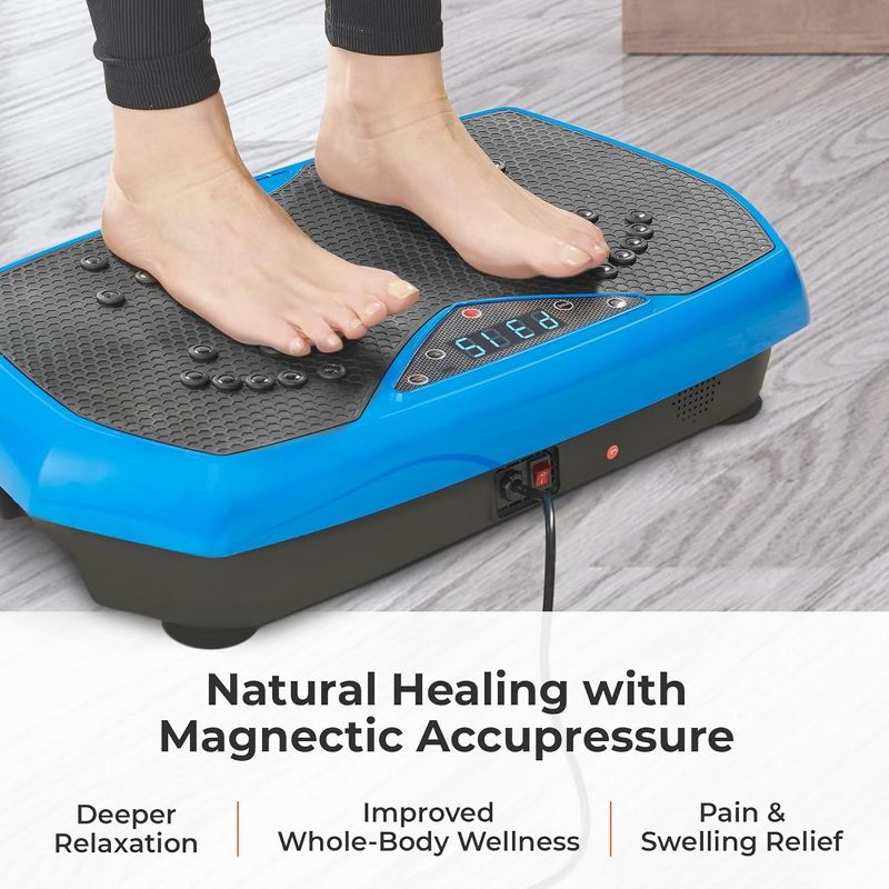 Lifepro Vibration Plate - Whole Body Exercise Machine with Magnetic Acupoints, for Beginners & Recovery, 5 of 6