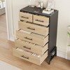 4+2 Dresser for Bedroom, Freestanding 46.6" Tall Drawer Dresser with Storage, Wooden Closet Storage Chest for Living Room, Bedroom, Entryway - 3 of 4