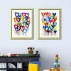 FONTOI Colorful Heart Graffiti Canvas Wall Art 2pcs, Wall Decor Living Room, Dining Room Decor Framed Wall Art, Multicolored 18"* 24"*1.2" - 2 of 4