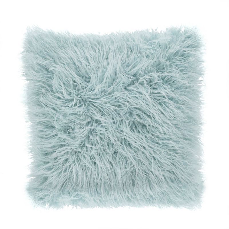 Saro Lifestyle Mongolian Faux Fur Throw Pillow, 1 of 3