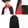 Halloween Pirate Cape Hats 3-Piece Sets, Cape, Hat, Eye Patch. - 4 of 4