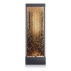72" Metal Mirror Waterfall Fountain with Stones and Lights Bronze - Alpine Corporation - 4 of 4
