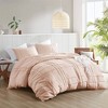 510 Design Full Porter Soft Washed Pleated Duvet Cover Set Blush - 2 of 4