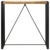 vidaXL Bar Table 43.3"x23.6"x43.3" Solid Mango Wood - 2 of 4