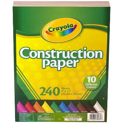 Crayola Construction Paper Assorted Colors 480 99-0013