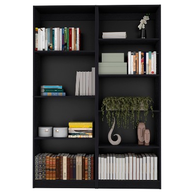 NicBex 9 Shelves File Cabinet,Office Cabinet with Spacious Tier-Shelving Design,Lateral Storage Cabinet,Filing Cabinet for Home Office,Black