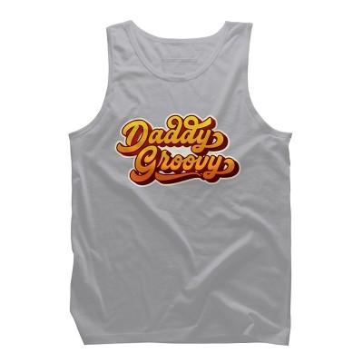 Men's Design By Humans Retro Vintage Daddys Groovy By AmberDawn888 Tank Top