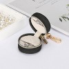 Jewelry Ring Holder Box with Keychain, Small Travel Ring Earring Stud Necklace Storage Case - 4 of 4
