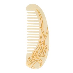 Unique Bargains Floral Half Round Hair Comb 1 Pc - 1 of 4