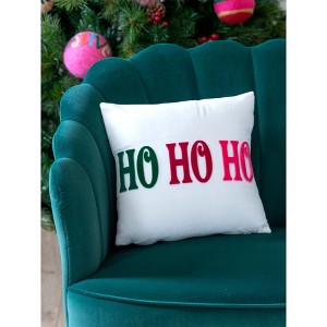 Shiraleah "Ho Ho Ho" Christmas Pillow - 1 of 3