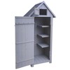 Outdoor Storage, Perfect to Store Patio Furniture, for Backyard Garden Patio Lawn , Natural Color 30.31"X 20.48"X 65.75" - 4 of 4