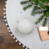 Northlight 4" Shatterproof Matte Christmas Ball Ornament - White - 2 of 3