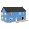 1/64 Large Two Story Farm House w/ Porch, Deck, Chimney, Blue 3D Printed RW-13 - 4 of 4