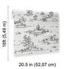 Veer Decor Nessie Novelty Toile Peel and Stick Wallpaper - 2 of 4