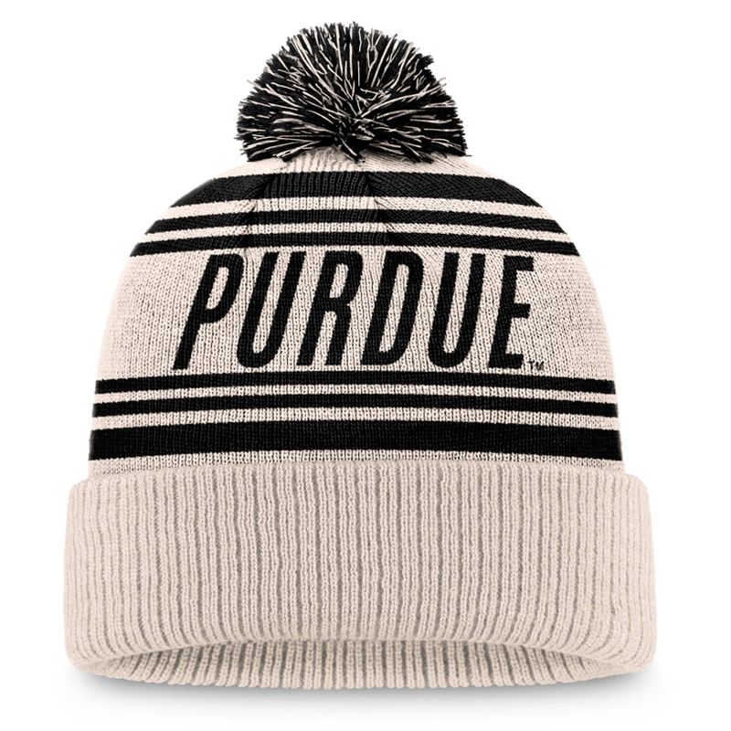 NCAA Purdue Boilermakers Cuffed Pom Beanie, 2 of 3