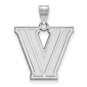 Black Bow Jewelry 10k White Gold Villanova Wildcats NCAA Large Pendant - 1 of 3