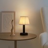 ALOADECOR 11'' Rechargeable Cordless LED Table Lamp Touch Control with Fabric Shade Dimmable  for Bedroom Living Room - 4 of 4