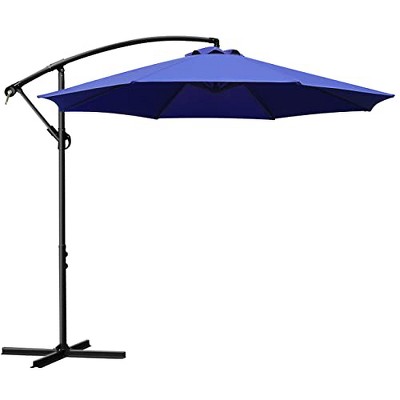 Sunnyglade 10Ft Outdoor Adjustable Offset Cantilever Hanging Patio Umbrella