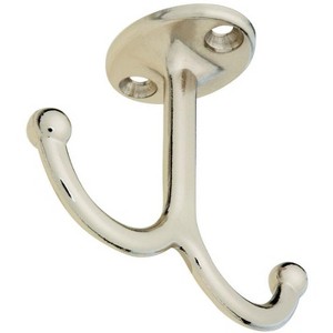 National Hardware Nickel Silver Zinc Die-Cast Undershelf Coat Hook 35 lb. cap. - Case of 1 - 1 of 1