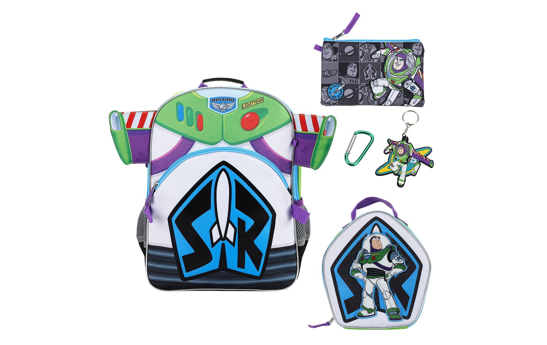 Toy Story Buzz Lightyear 16" Novelty Backpack With Lunch Box