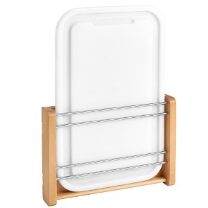 Rev-A-Shelf Kitchen Cabinet Wood Door Mount Rack with Polymer Cutting Board for Standard Cabinets or Larger Opening - 1 of 4