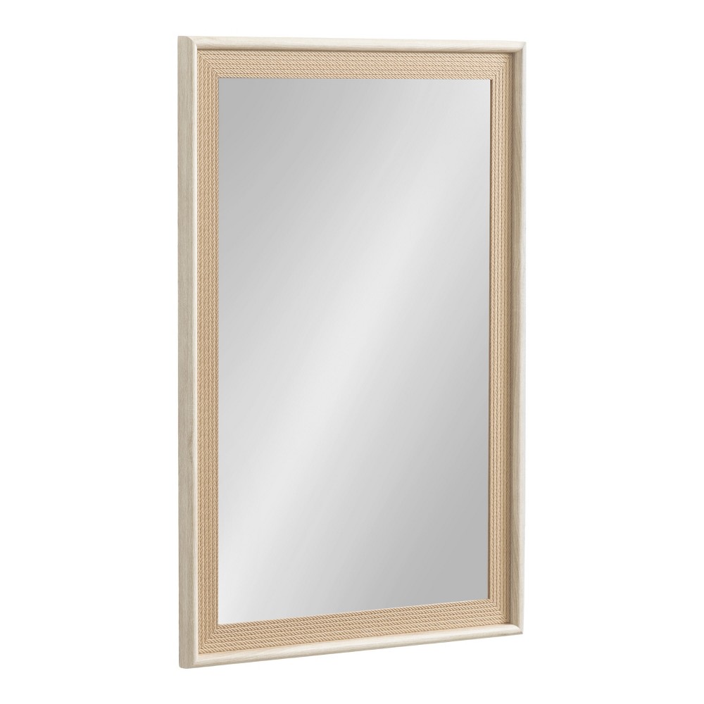 Photos - Wall Mirror 20"x30" Taraji Rectangle  White - Kate & Laurel All Things Deco