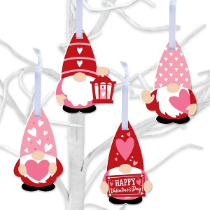 Big Dot of Happiness Valentine Gnomes - Valentine's Day Decorations - Tree Ornaments - Set of 12 - 1 of 4