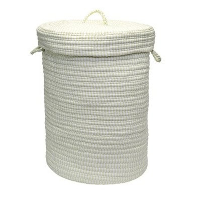 Colonial Mills Solid Ticking Storage Hamper, 16 by 24-Inch, Limelight