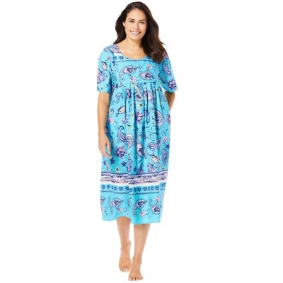 Only Necessities Plus Size Mixed Print Short Lounger