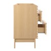 Modway Render 47 Plastic and Wood Bathroom Vanity Cabinet in Oak - 2 of 4