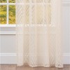 Chanasya 2pk Leaf Voile Sheer Window Curtain Panels - Set of 2 - image 4 of 4