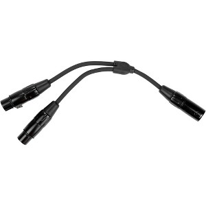 Pig Hog Solutions - 6" Y Cable, XLR(M)-Dual XLR(F) - 1 of 1