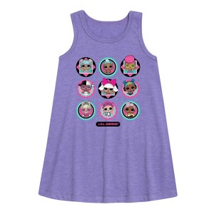 - LOL Surprise! - All Dolls Together Graphic Sleeveless Aline Dress - 1 of 3