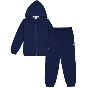 LONDON FOG Little/Big Boys' 2-Piece Fleece Hoodie and Sweatpants Sets - 1 of 3
