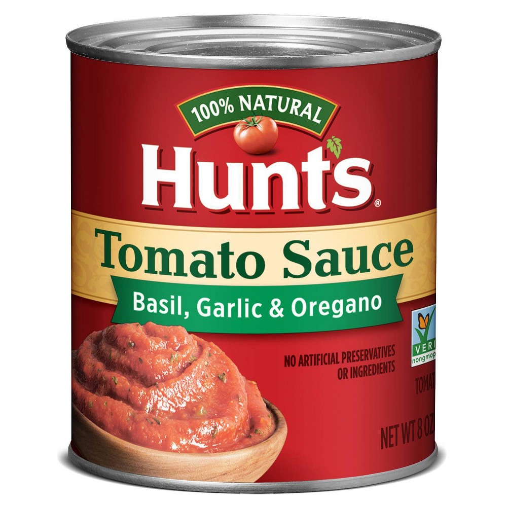 UPC 027000391037 product image for Hunt's 100% Natural Tomato Sauce, Basil, Garlic, & Oregano 8oz | upcitemdb.com