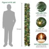 Christmas Garland Decor – Festive Holiday Garland for Mantle, Fireplace, Indoor Home Use, Also Suitable for Halloween Decor - 4 of 4
