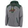 NHL Minnesota Wild Men's Gray Poly Hooded Sweatshirt - 2 of 3