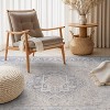 World Rug Gallery Valora Red Vintage Medallion Washable Low-Pile Indoor Area Rug with Non-Slip Backing - 2 of 4