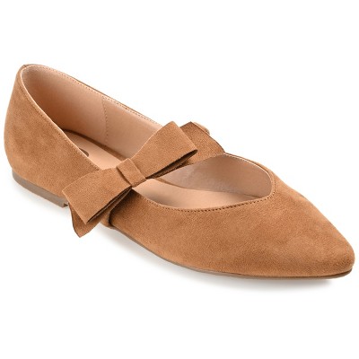 Journee Collection Womens Aizlynn Ballet Pointed Toe Slip On Flats