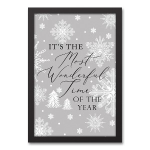 Creative Products The Most Wonderful Time of the Year 13.73 x 19.73 Black Framed Canvas - 1 of 4