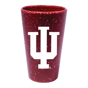 NCAA Indiana Hoosiers Silicone Pint Glass - 16oz - 1 of 2