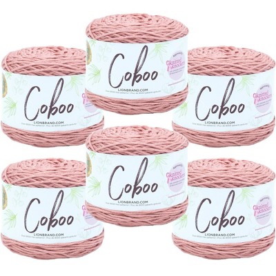 6pk Coboo Yarn Mauve - Lion Brand Yarn