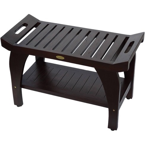 Teak shower bench discount care