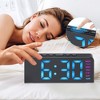 REGALWOVEN Plastic Digital Corded Accurate Electric Alarm Clock 6.3 x 2.6 x 1.6 inch - 3 of 4