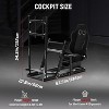 Dardoo Aluminum Sim Racing Cockpit with Monitor Stand & Black Seat,for Fanatec,Thrustmaster T818,Moza & Logitech. Not Include Wheel,Pedal,and monitors - 3 of 4