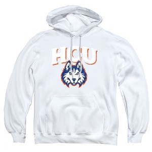 Houston Christian University Official Distressed Primary Logo Adult Pull-Over Hoodie - 1 of 4