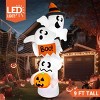 Joyfy 9FT Halloween Inflatable Outdoor Decorations, Overlap Ghost Inflatable with LEDs for Halloween Indoor Outdoor Yard Garden Lawn Party Decoration - 2 of 4