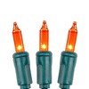 Novelty Lights 50 Light Incandescent Mini Christmas String Lights Green Wire 11 Feet - 3 of 4