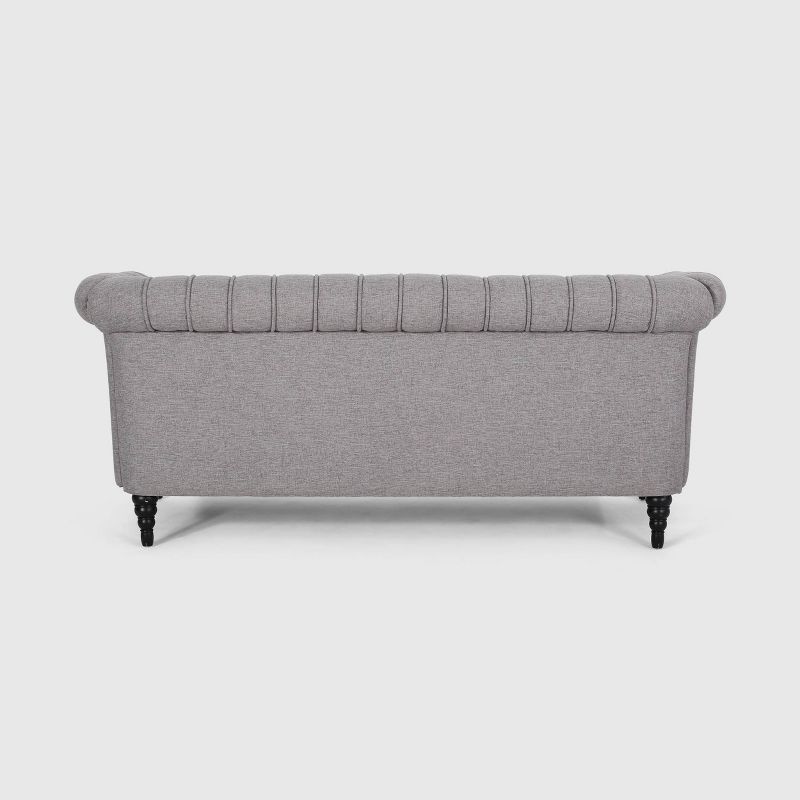 Barneyville Traditional Chesterfield Sofa Gray - Christopher Knight Home, 4 of 9